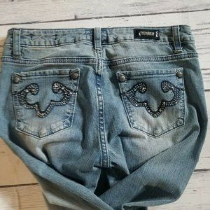 Rerock for Express Bootcut Jeans. Size 8 -- EUR 29 Bling pockets